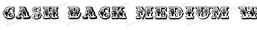 Cash back Medium W00字体转换